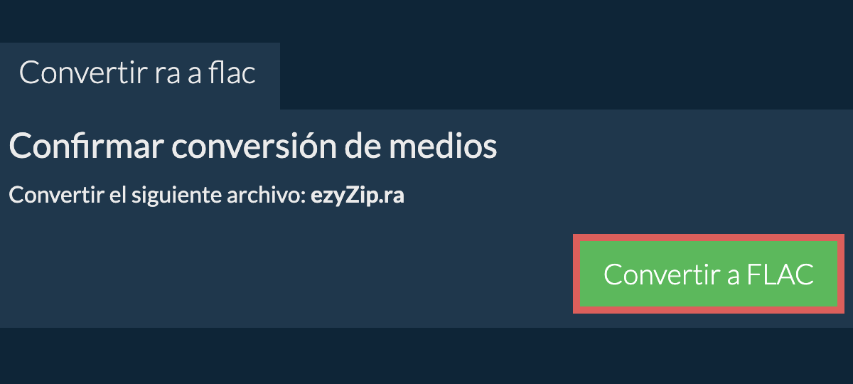 Convertir a FLAC