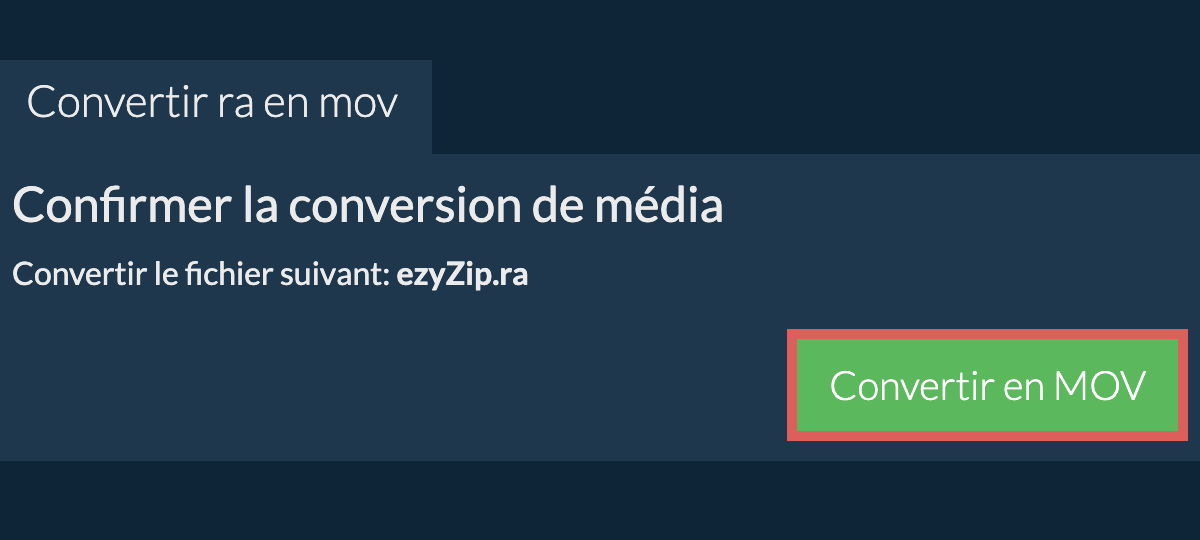 Convertir en MOV