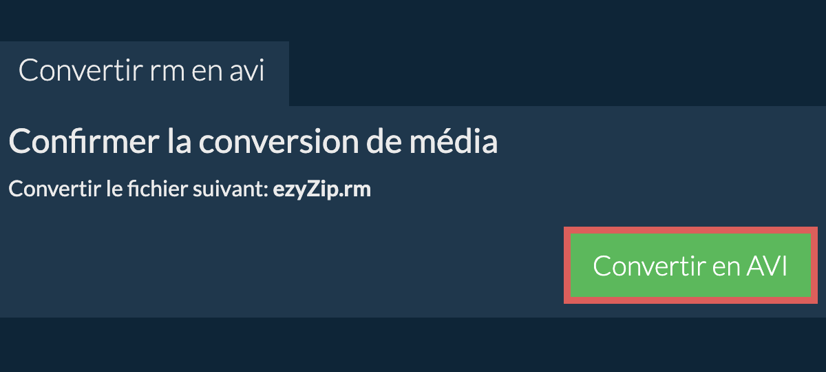 Convertir en AVI