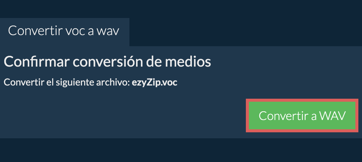 Convertir a WAV