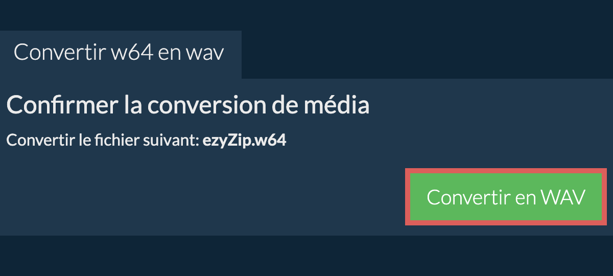 Convertir en WAV