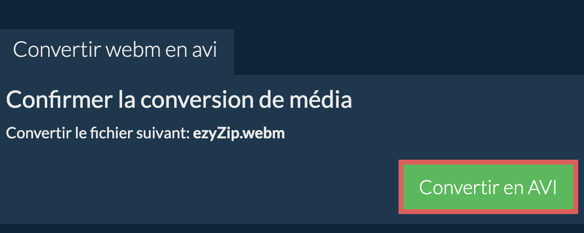 Convertir en AVI