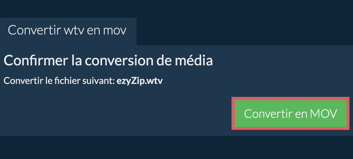 Convertir en MOV