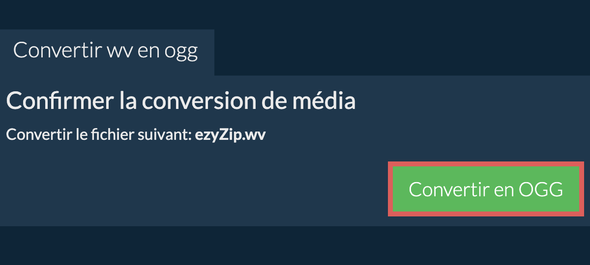 Convertir en OGG