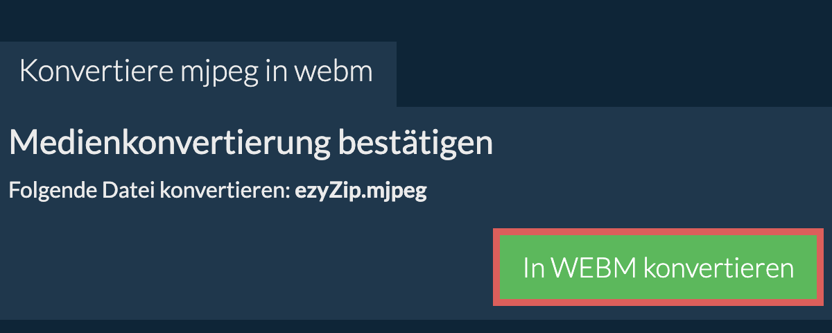 In WEBM konvertieren