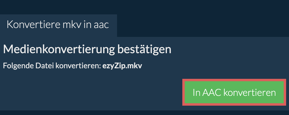 In AAC konvertieren