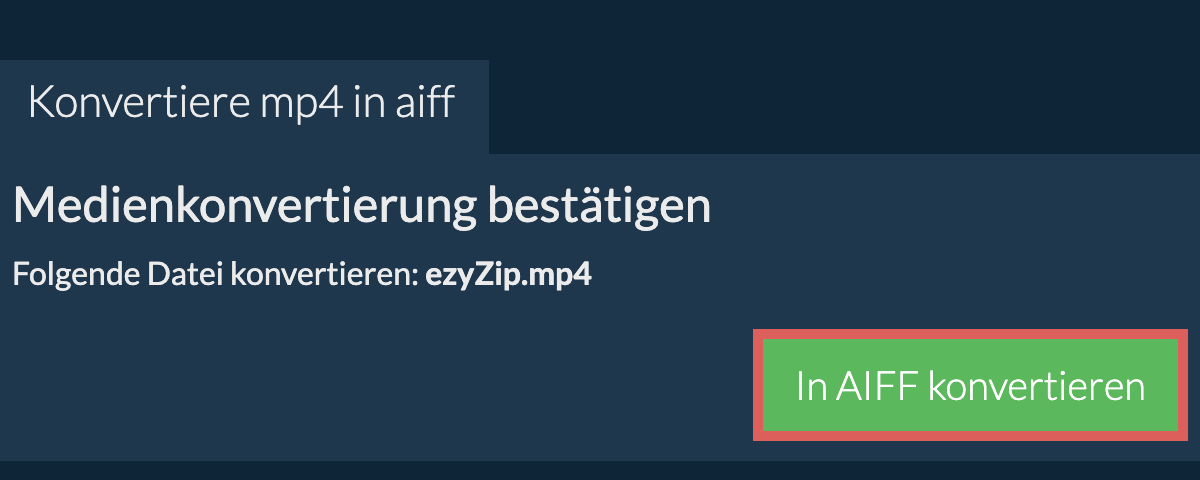 In AIFF konvertieren