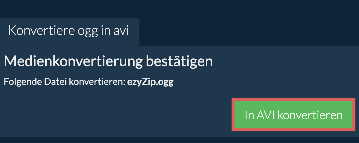 In AVI konvertieren