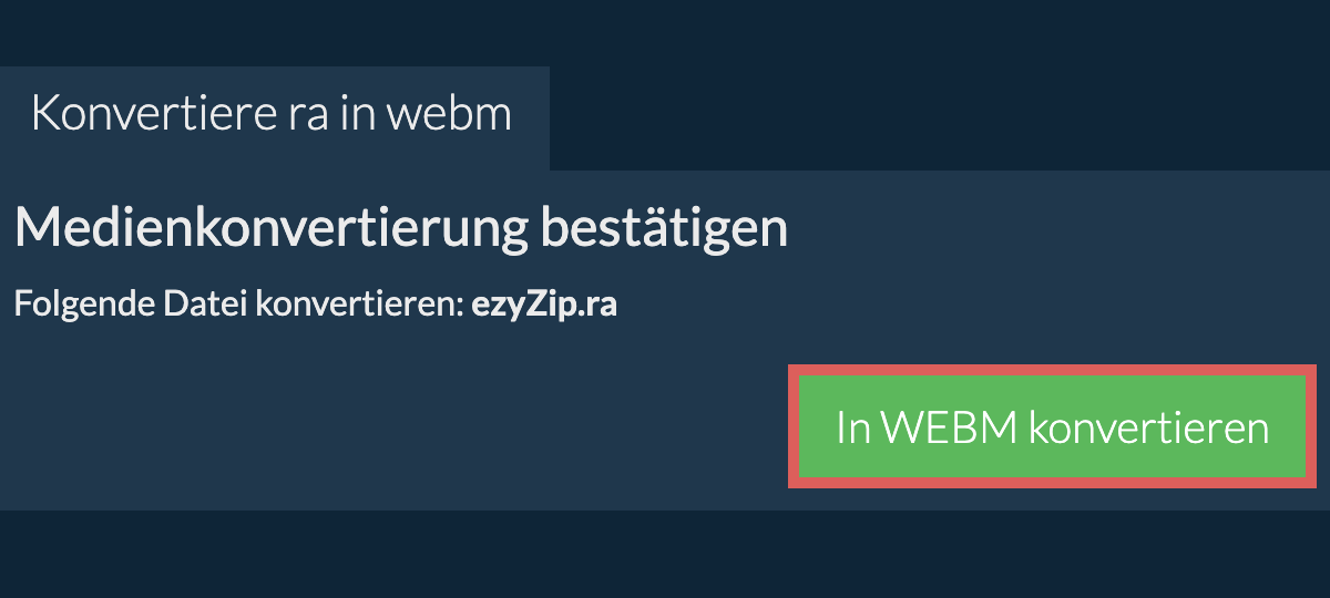 In WEBM konvertieren