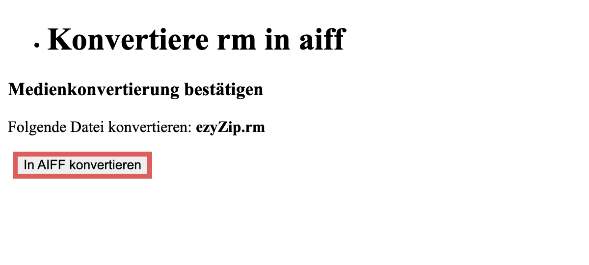 In AIFF konvertieren