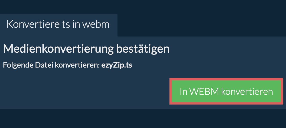 In WEBM konvertieren