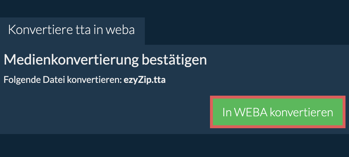 In WEBA konvertieren