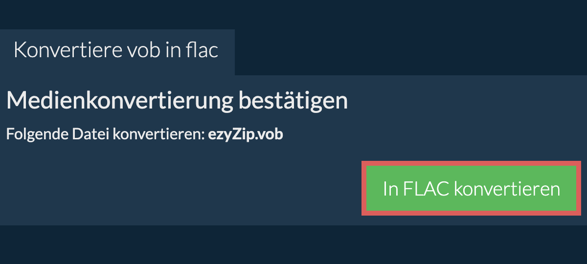 In FLAC konvertieren