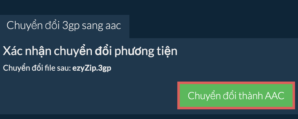 Chuyển đổi thành AAC