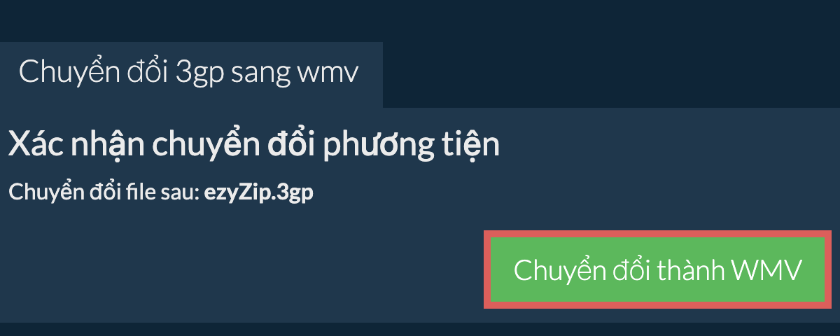 Chuyển đổi thành WMV