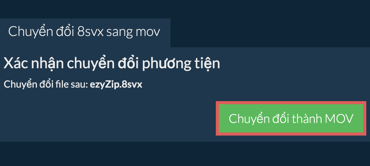 Chuyển đổi thành MOV