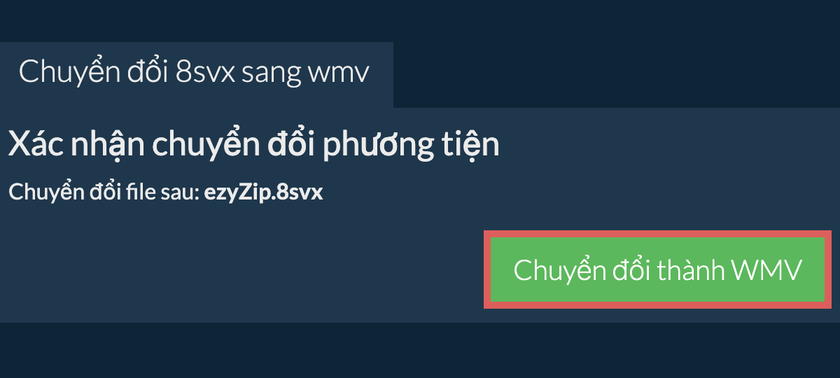 Chuyển đổi thành WMV