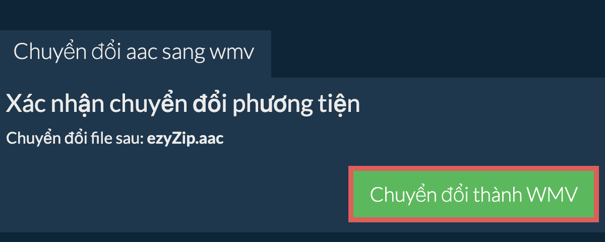 Chuyển đổi thành WMV