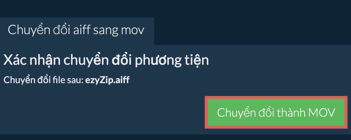 Chuyển đổi thành MOV