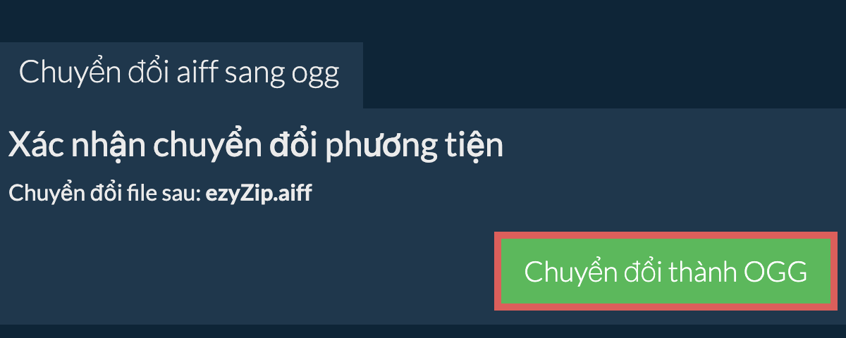 Chuyển đổi thành OGG