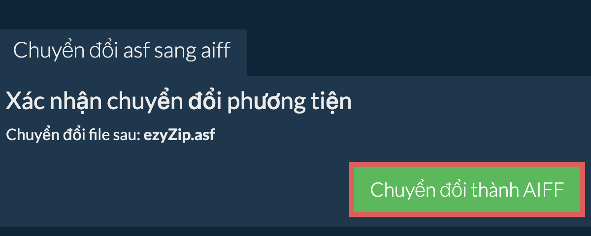 Chuyển đổi thành AIFF