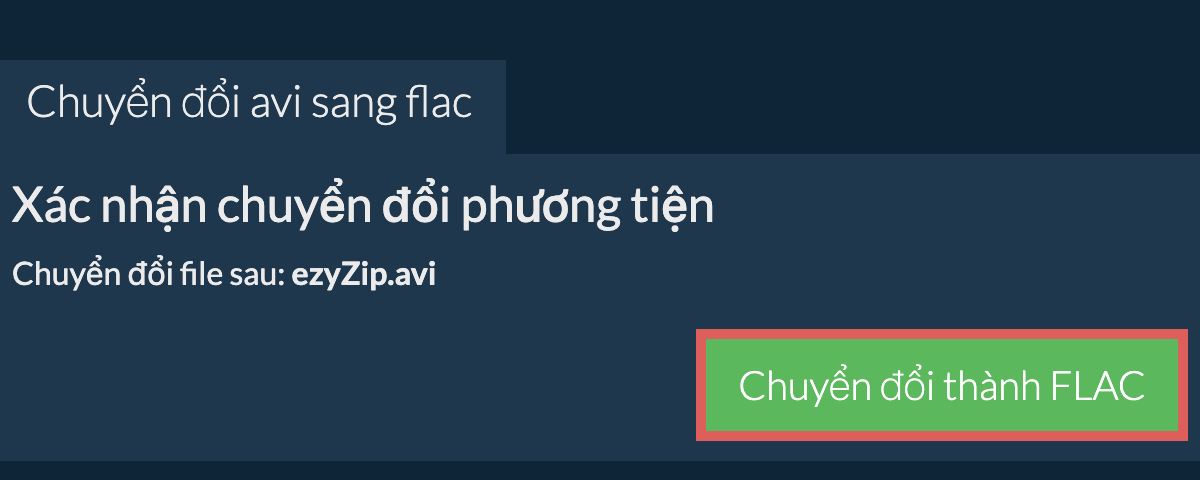 Chuyển đổi thành FLAC