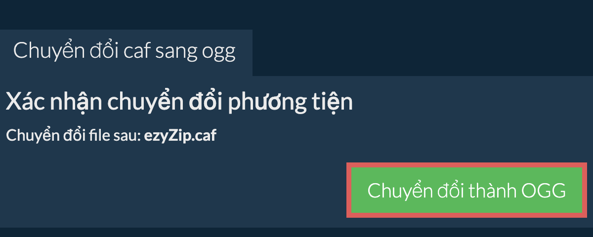 Chuyển đổi thành OGG