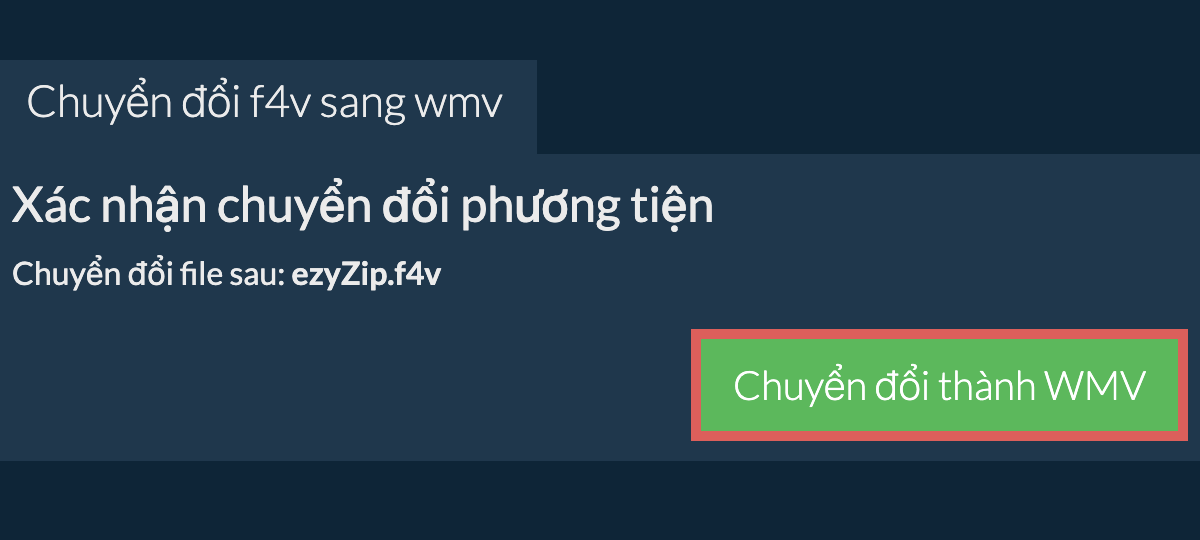 Chuyển đổi thành WMV