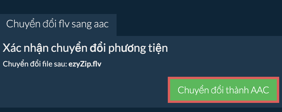 Chuyển đổi thành AAC