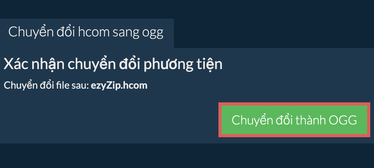 Chuyển đổi thành OGG