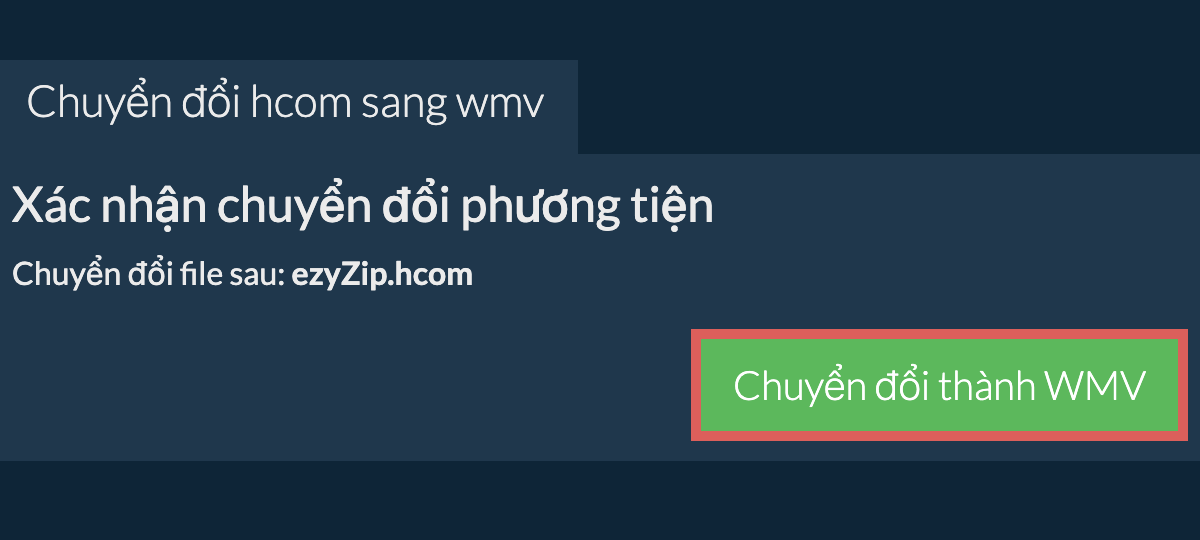 Chuyển đổi thành WMV