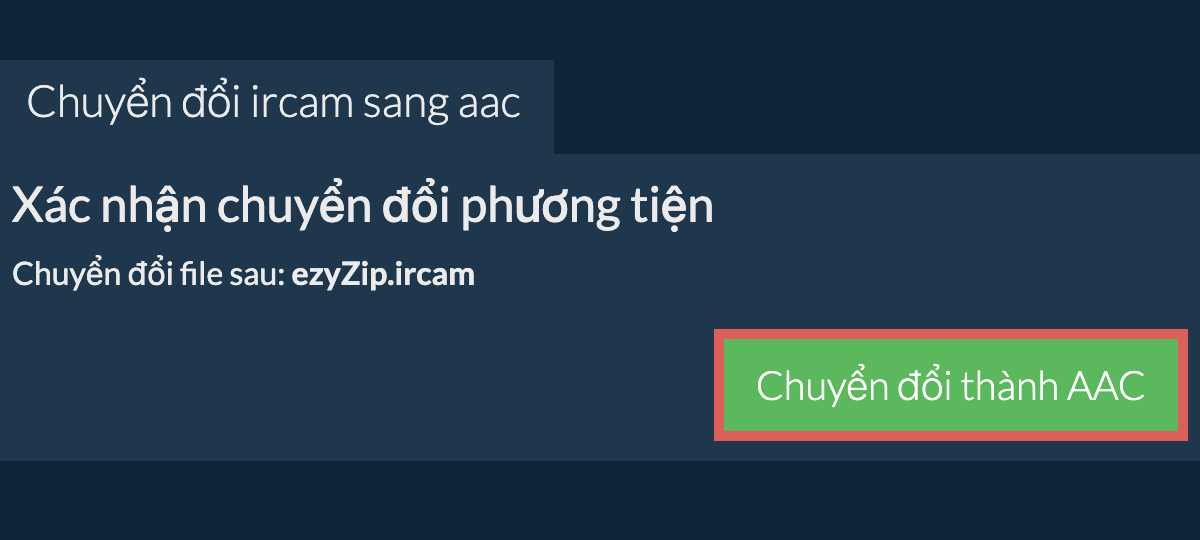 Chuyển đổi thành AAC