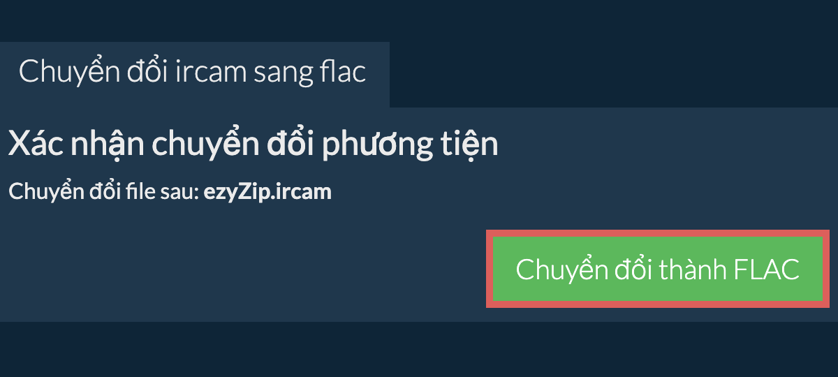 Chuyển đổi thành FLAC