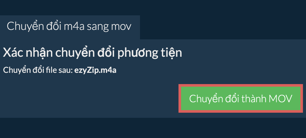 Chuyển đổi thành MOV