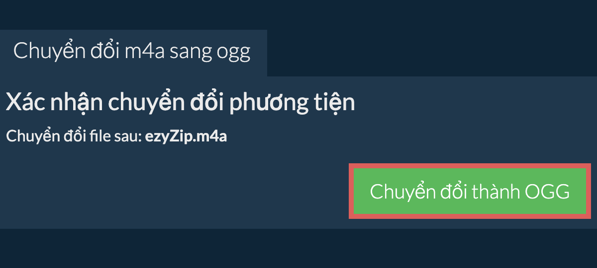 Chuyển đổi thành OGG