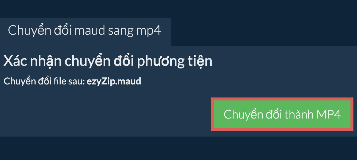 Chuyển đổi thành MP4