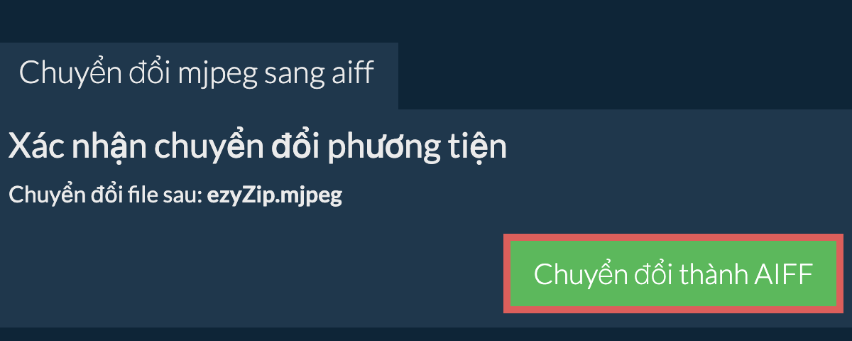 Chuyển đổi thành AIFF