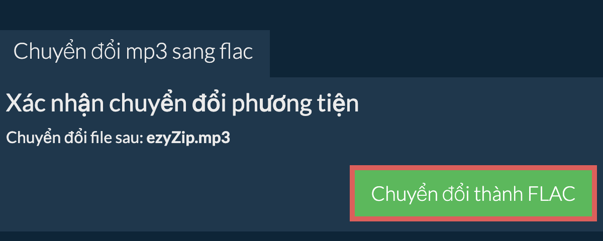 Chuyển đổi thành FLAC