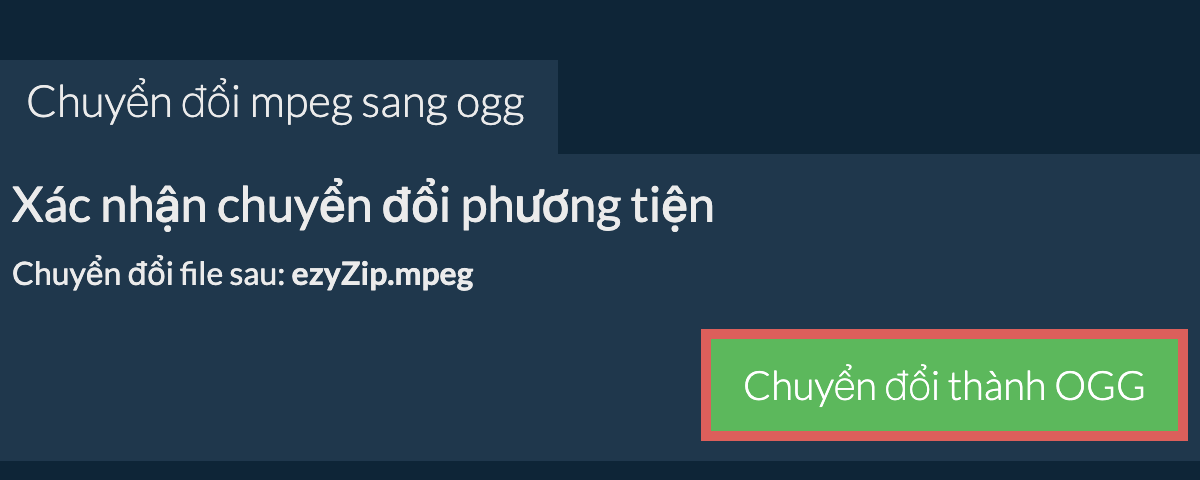 Chuyển đổi thành OGG