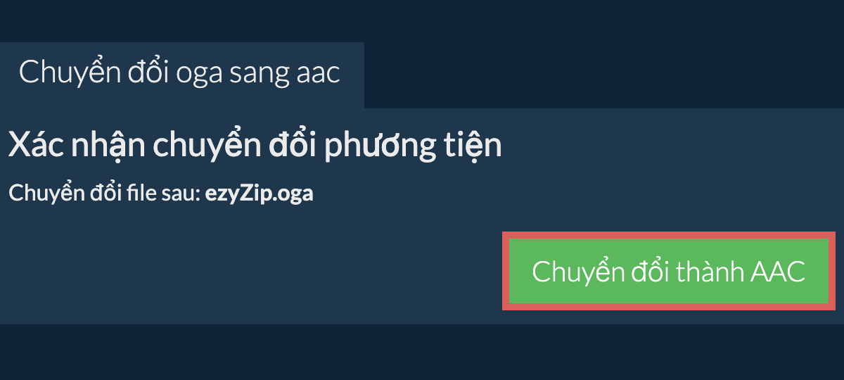 Chuyển đổi thành AAC