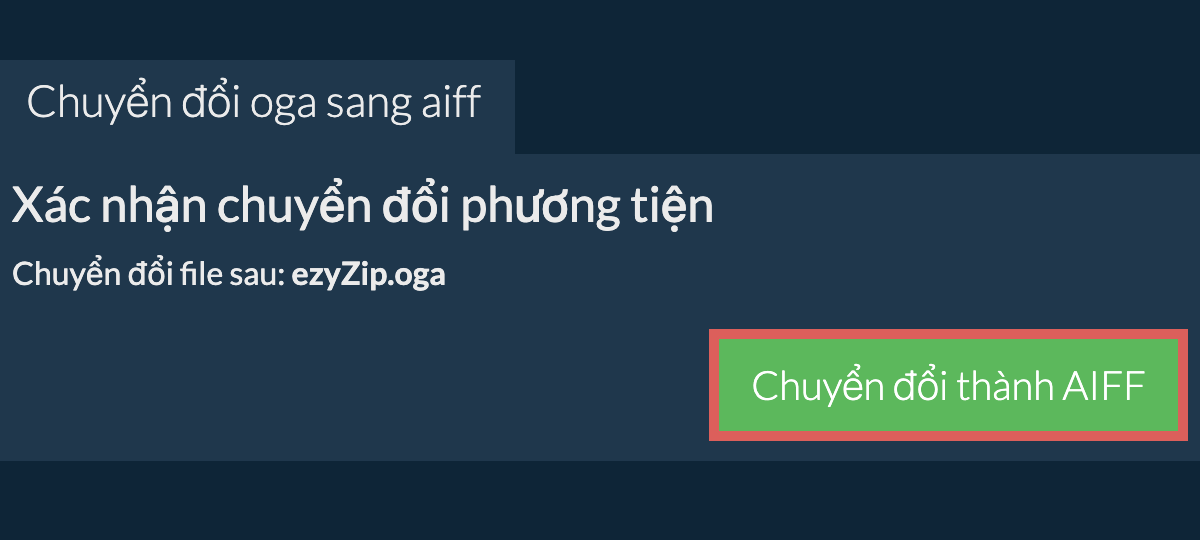 Chuyển đổi thành AIFF