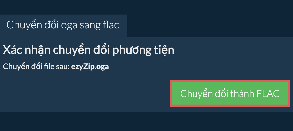 Chuyển đổi thành FLAC