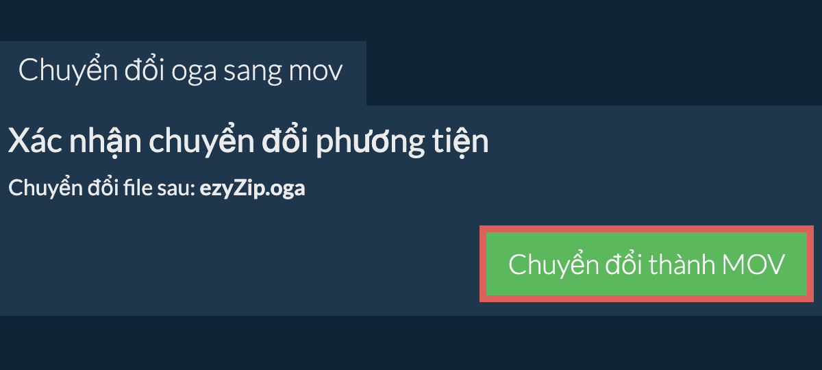 Chuyển đổi thành MOV