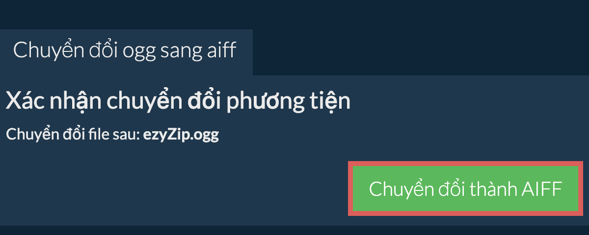 Chuyển đổi thành AIFF