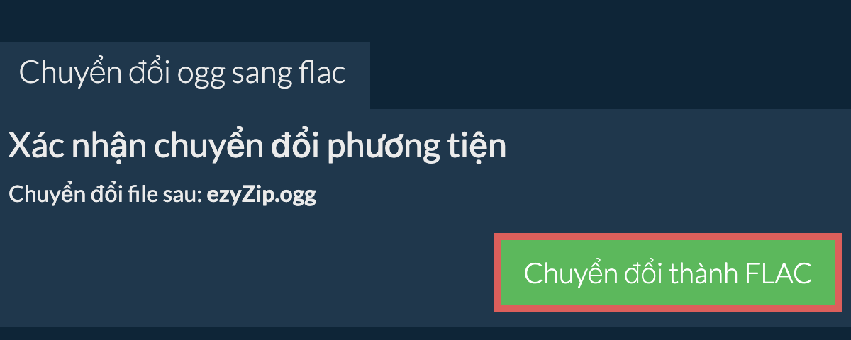 Chuyển đổi thành FLAC