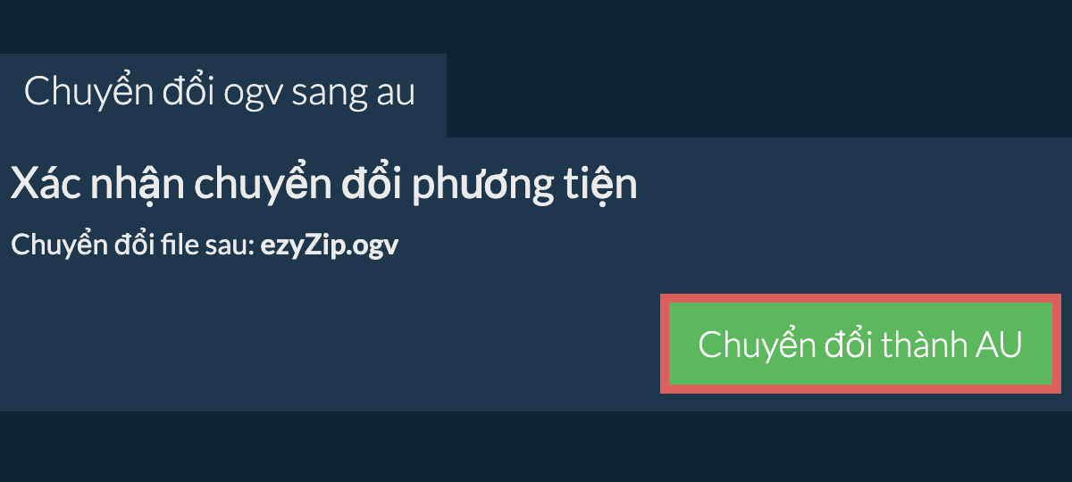 Chuyển đổi thành AU