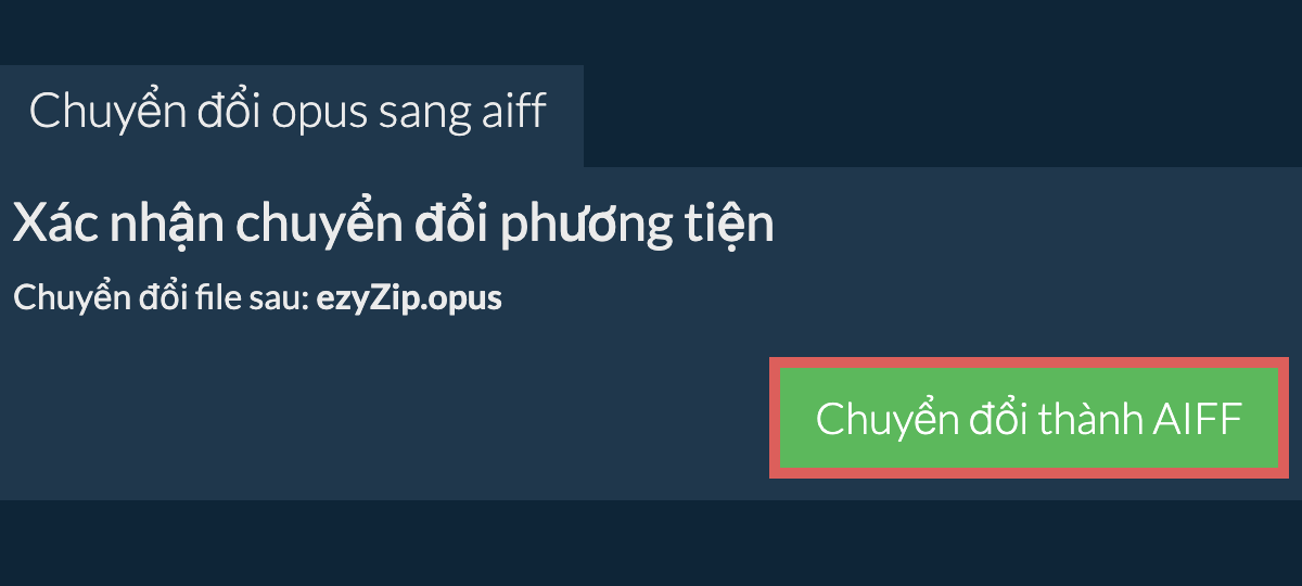 Chuyển đổi thành AIFF