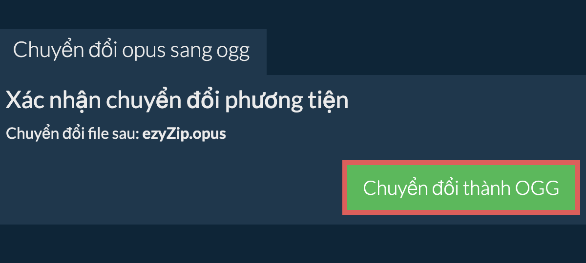 Chuyển đổi thành OGG