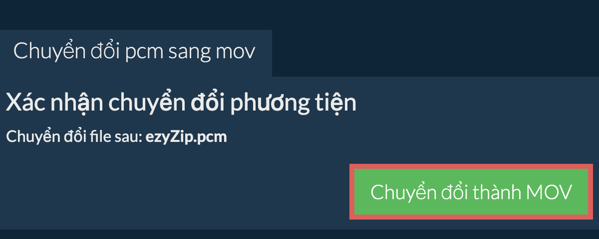 Chuyển đổi thành MOV