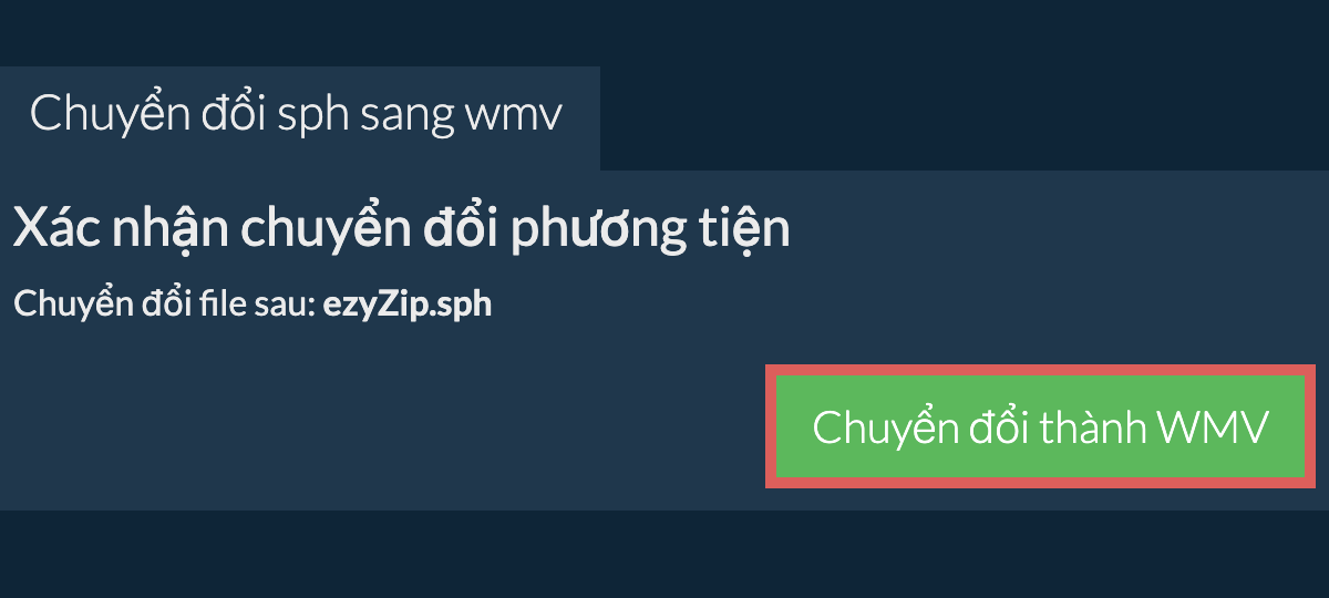 Chuyển đổi thành WMV